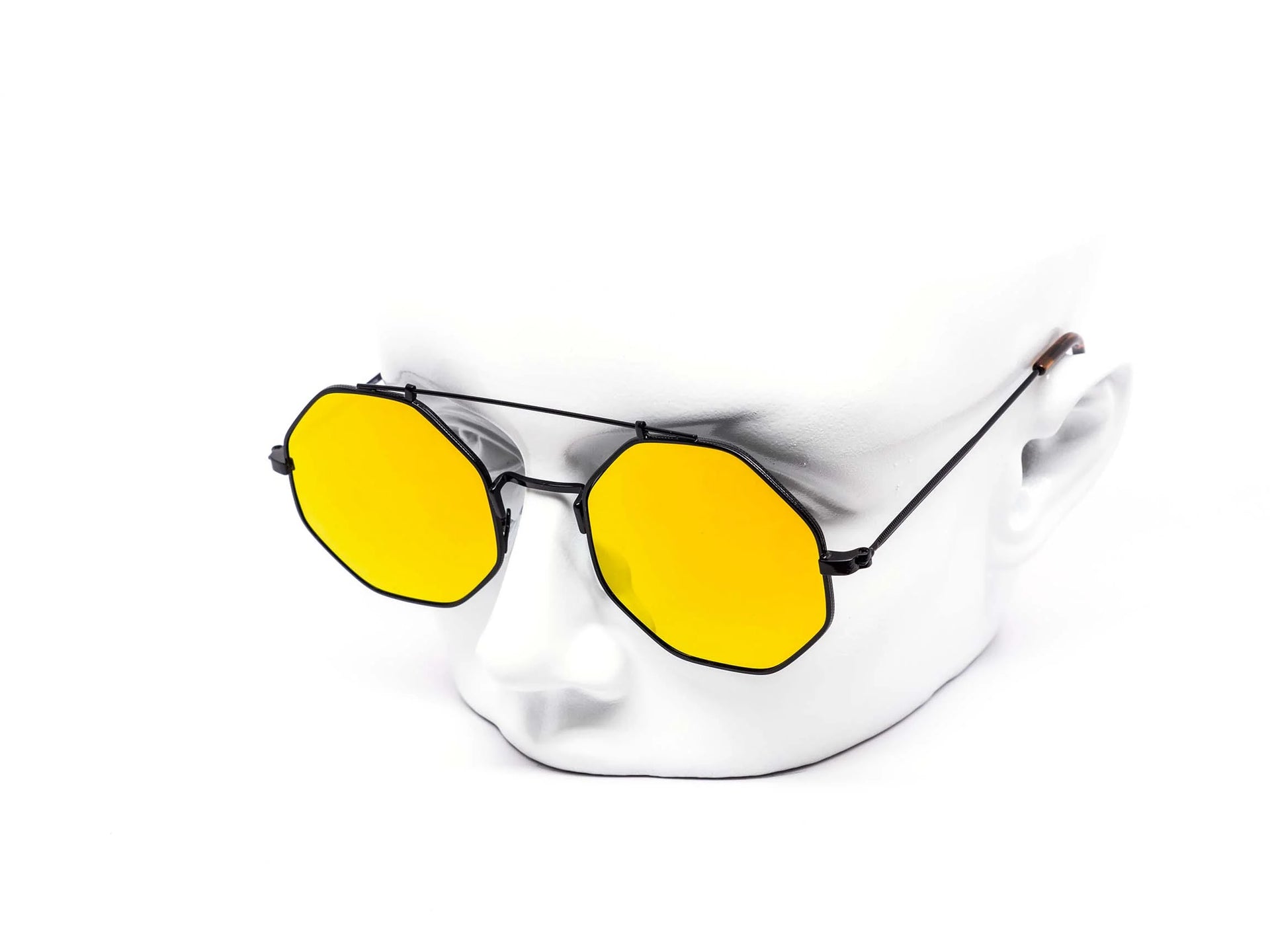 Retro Trendy Hexagon Aviator  Sunglasses