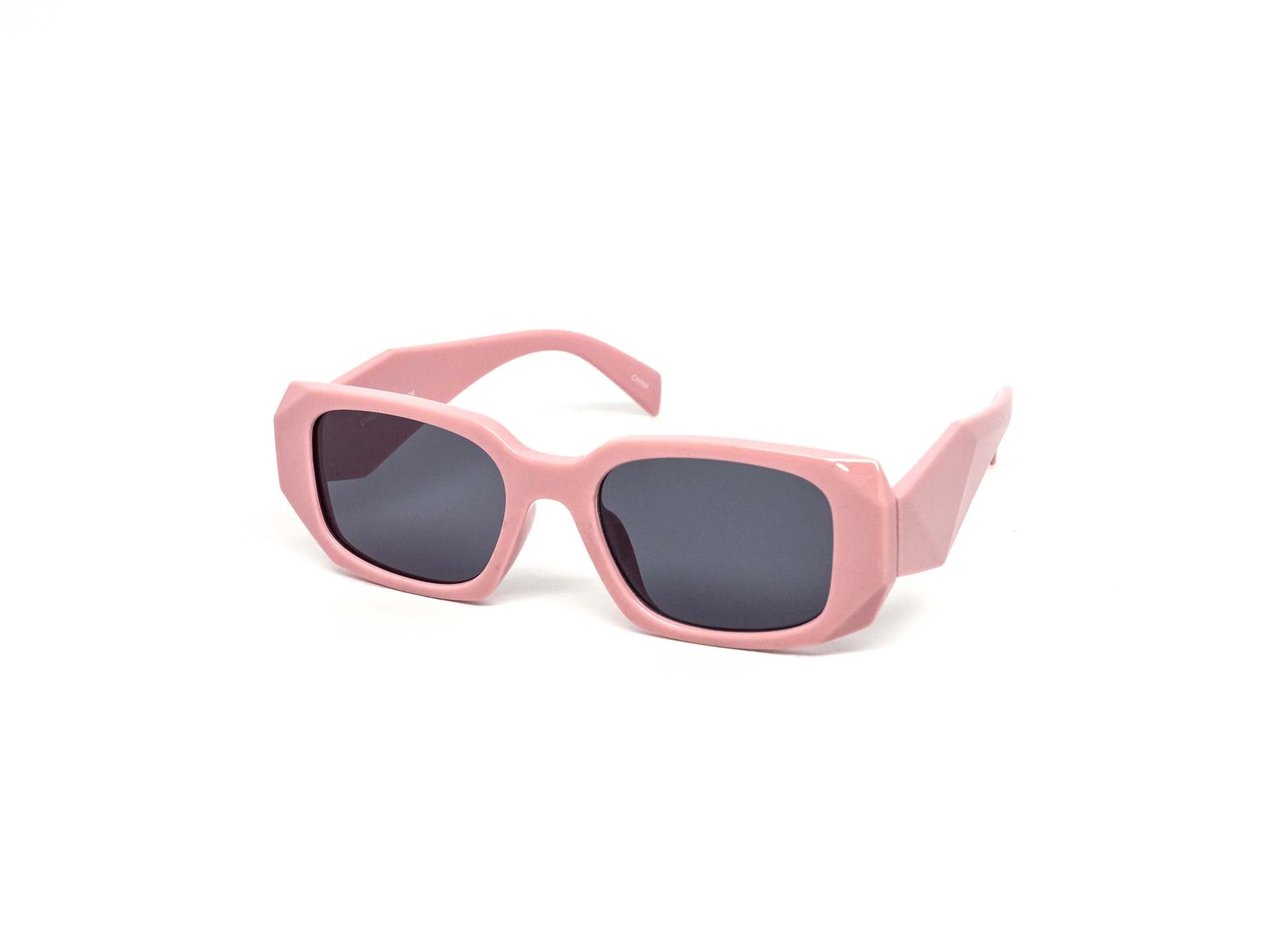 Trendy Chunky Prism Abstract Sunglasses